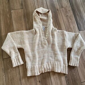 Cotton Knit Hoodie